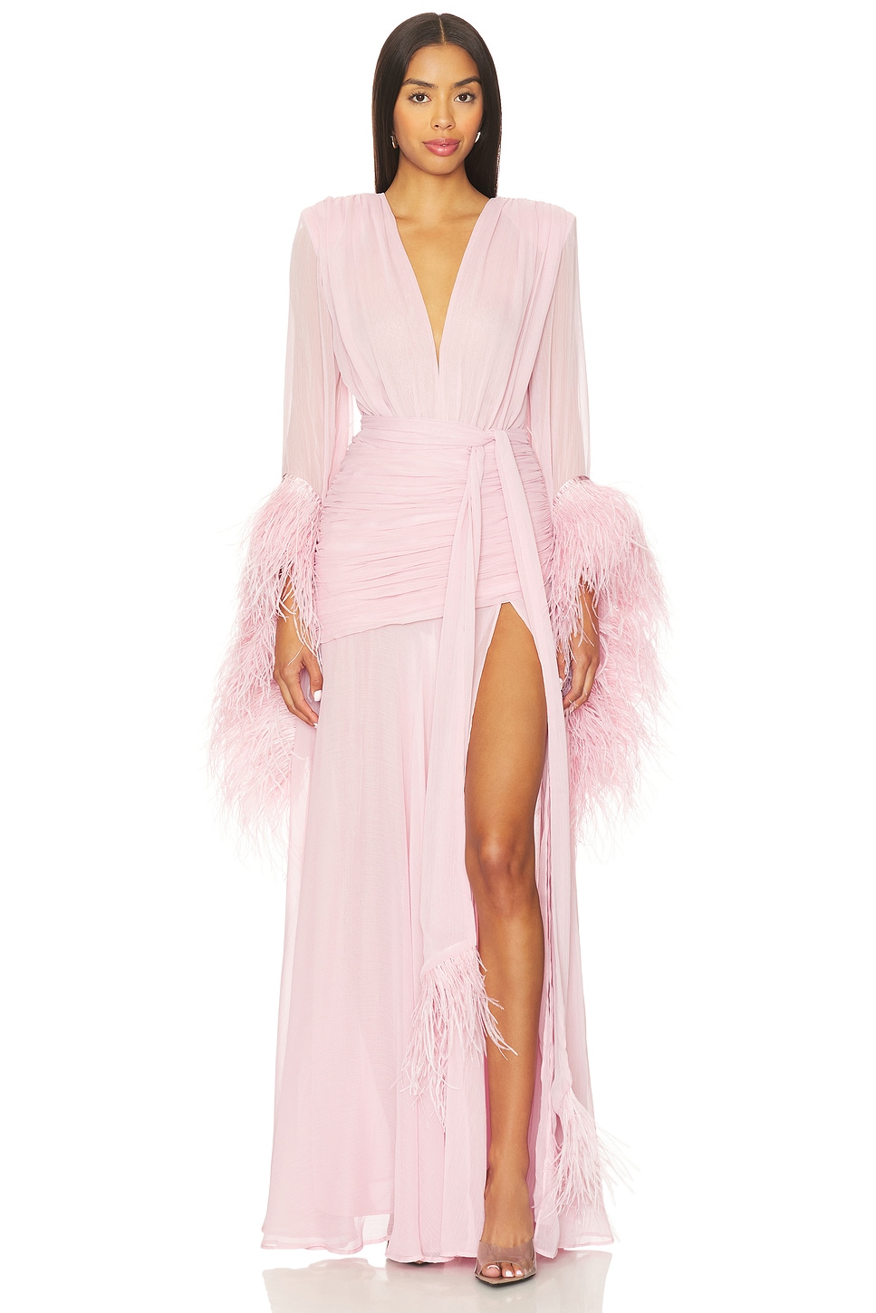 strapless open back dress Bec + Bridge Cedar City Maxi Dress in Pink main image 0