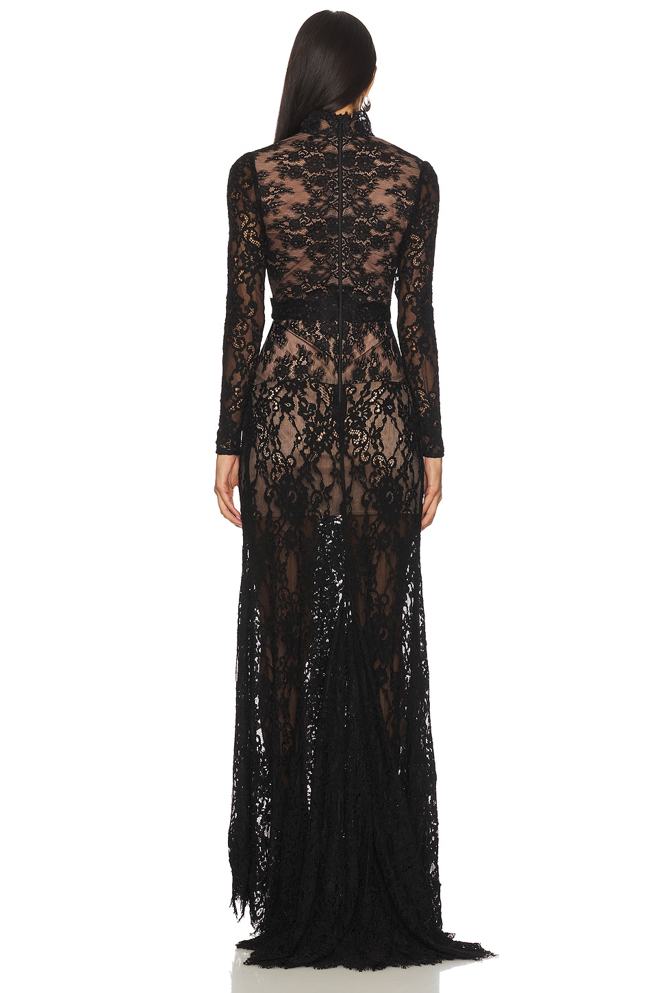 Bronx and Banco Eleanor Lace Gown in Black | REVOLVE