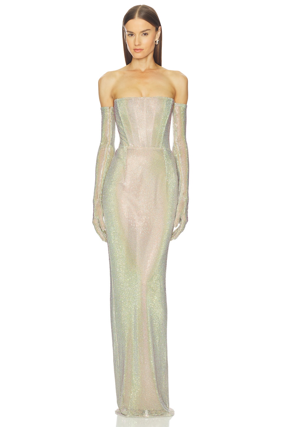 Bronx and Banco Florentina Diamond Gown in Diamond | REVOLVE