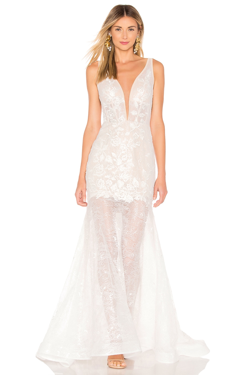 revolve white gown