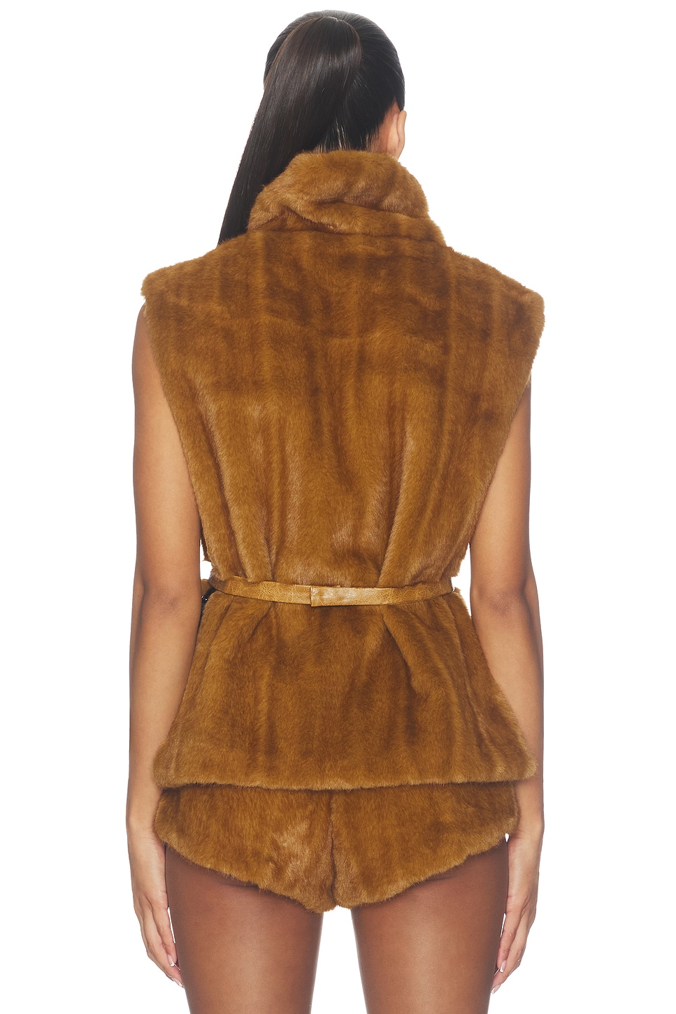 Bronx Banco Faux Mink Sleeveless Vest