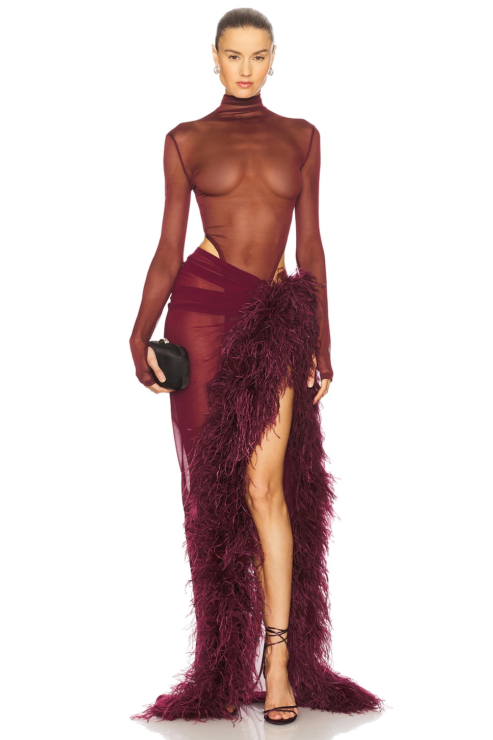 Gaia Mesh Long Sleeve Bodysuit