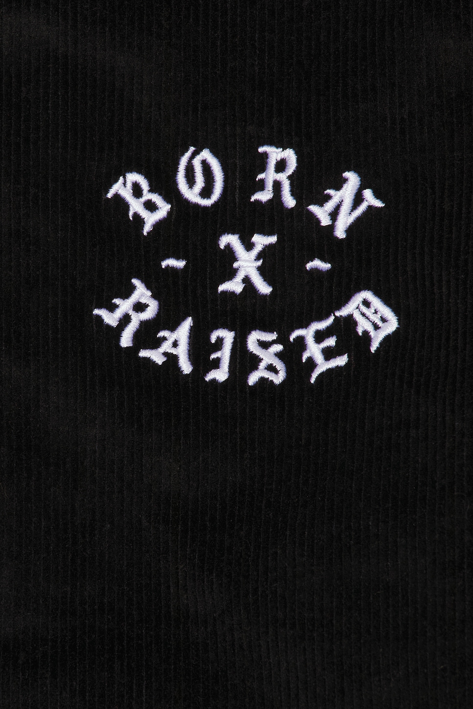 Born x Raised Zine Corduroy Coach Jacket in Black | REVOLVE