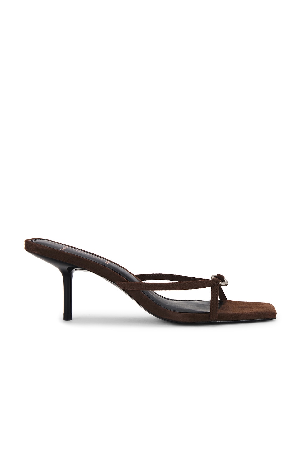 BLACK SUEDE STUDIO Frankie 65 Heel in Brown Kid Suede | REVOLVE
