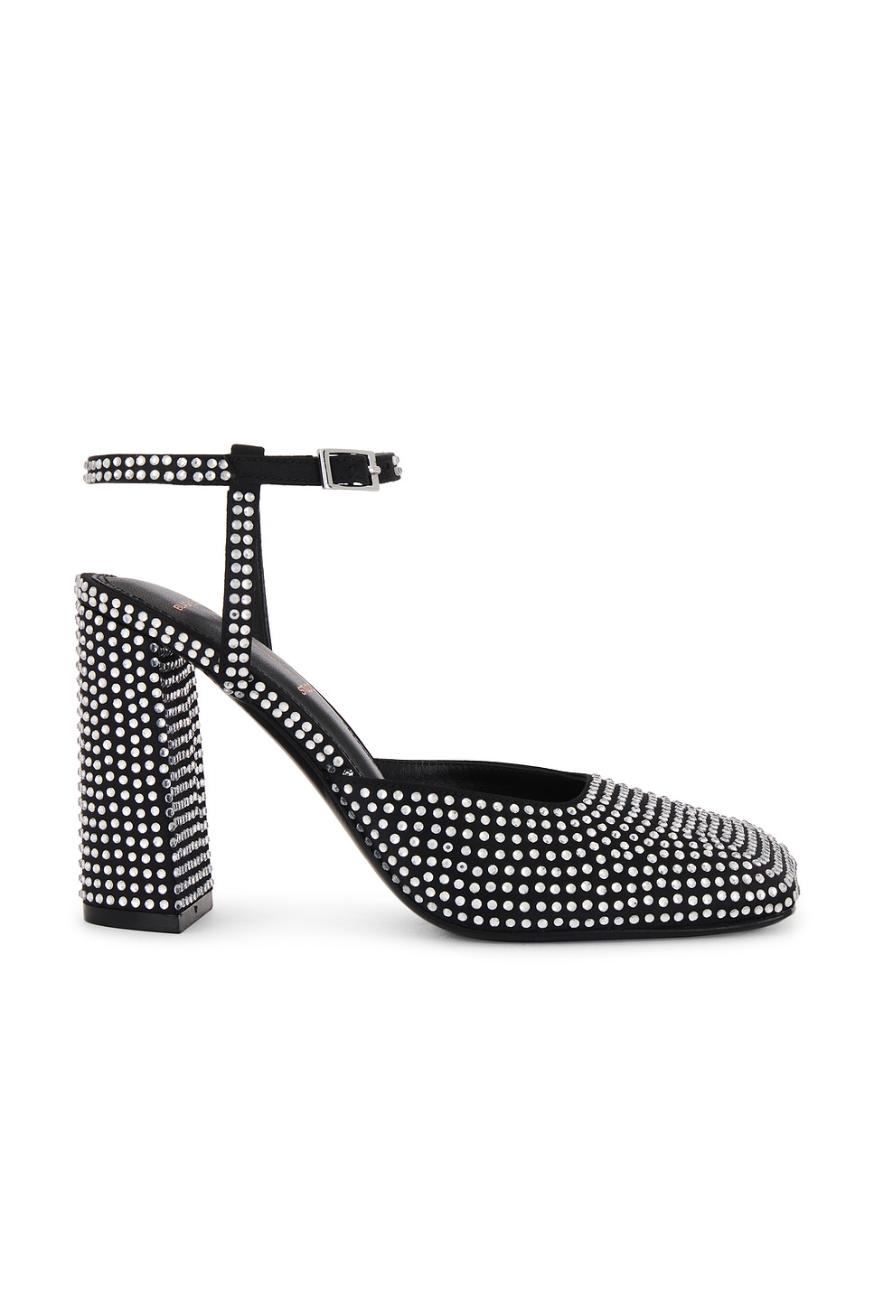 BLACK SUEDE STUDIO Meadow 90 Heel in Black | REVOLVE