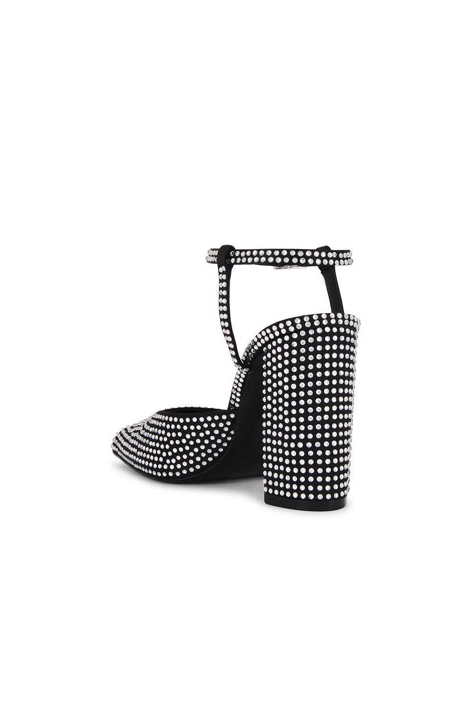 BLACK SUEDE STUDIO Meadow 90 Heel in Black | REVOLVE