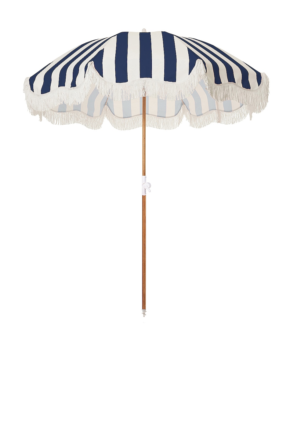 business & pleasure co. Holiday Beach Umbrella in Crew Navy Stripe