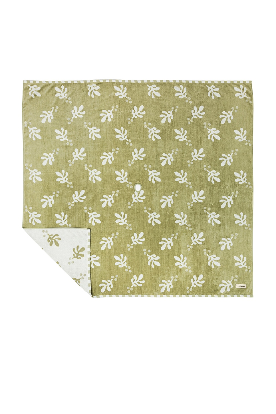 Beach Blanket in Beno?t Jade Green Jacquard
