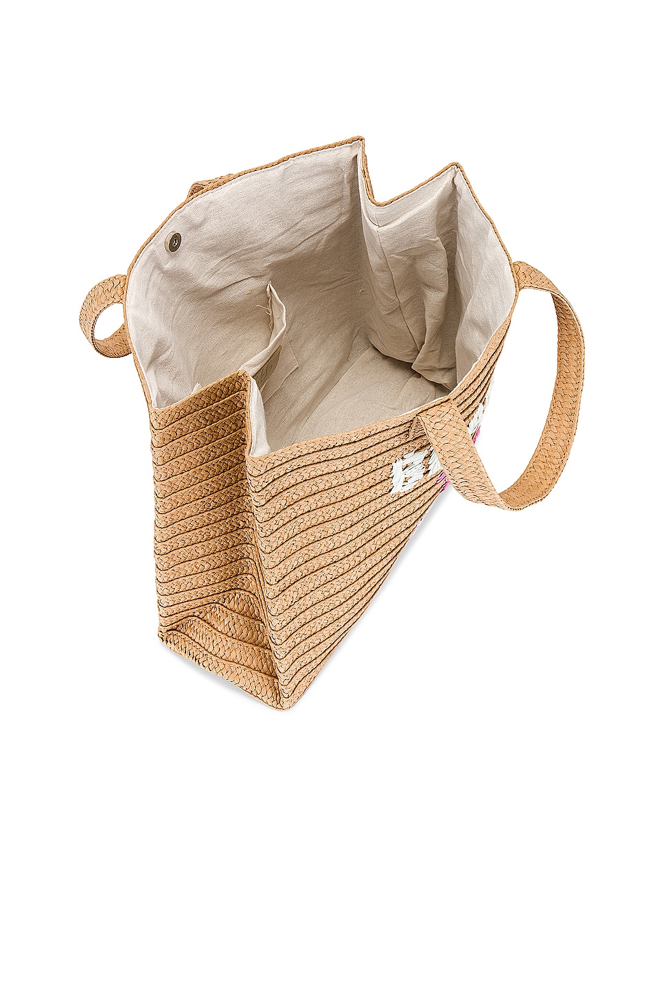 【BTB Los Angeles】Beach To Bar Tote かごバッグ トート BTB Los Angeles Beach To Bar Tote in Sand, Pink & Rainbow