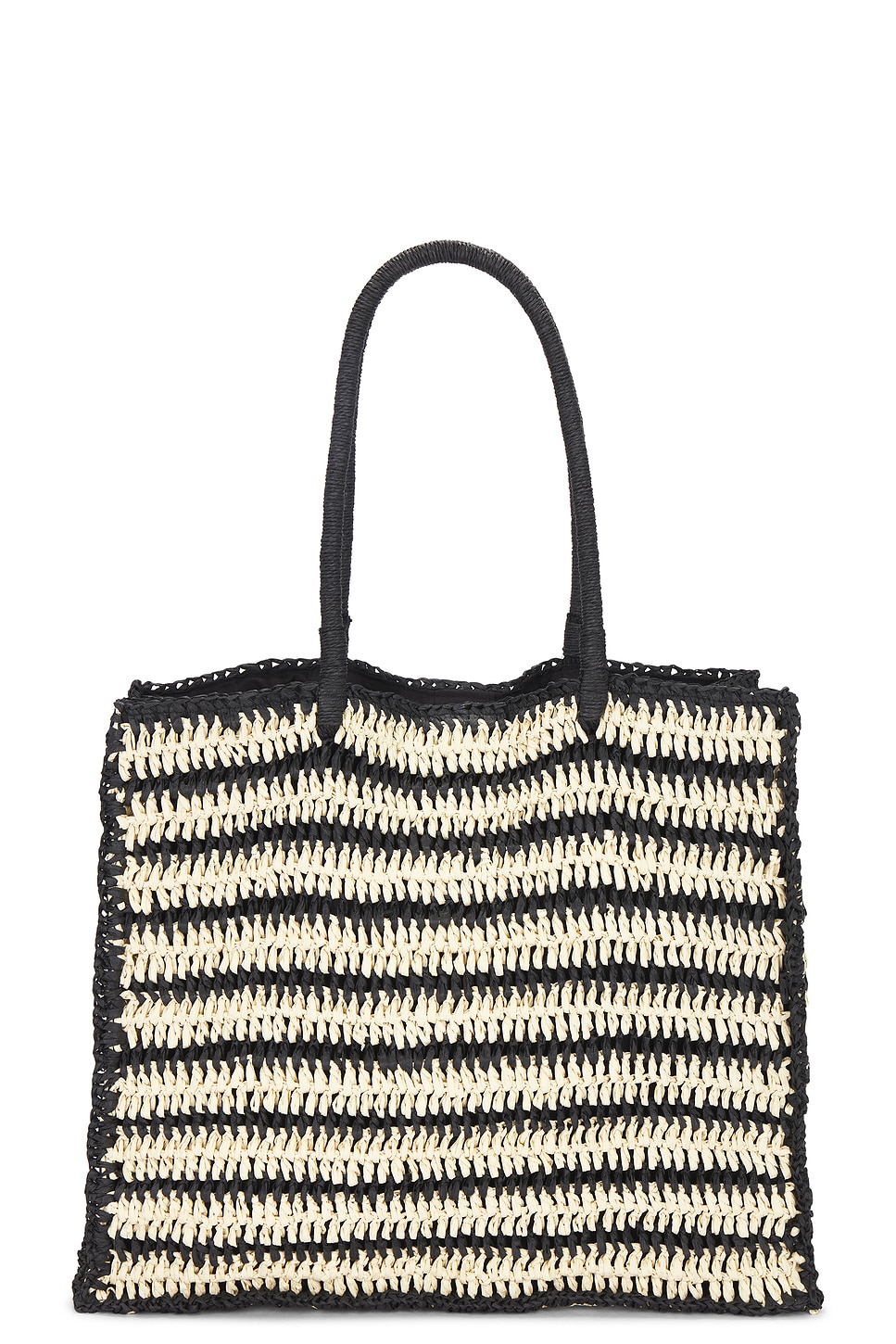 【BTB Los Angeles】Torino トートバッグ かごバッグ BTB Los Angeles TORINO トート - Natural & Black | REVOLVE