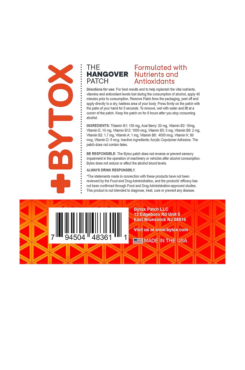 The Hangover Prevention Patch 12 Pack - thumbnail 3