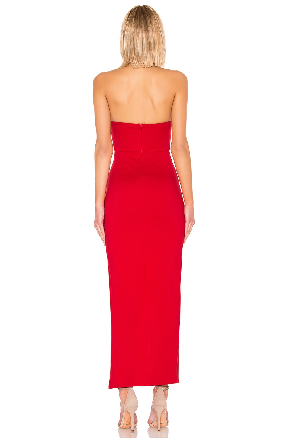 Ryleigh strapless maxi 2024 dress in red