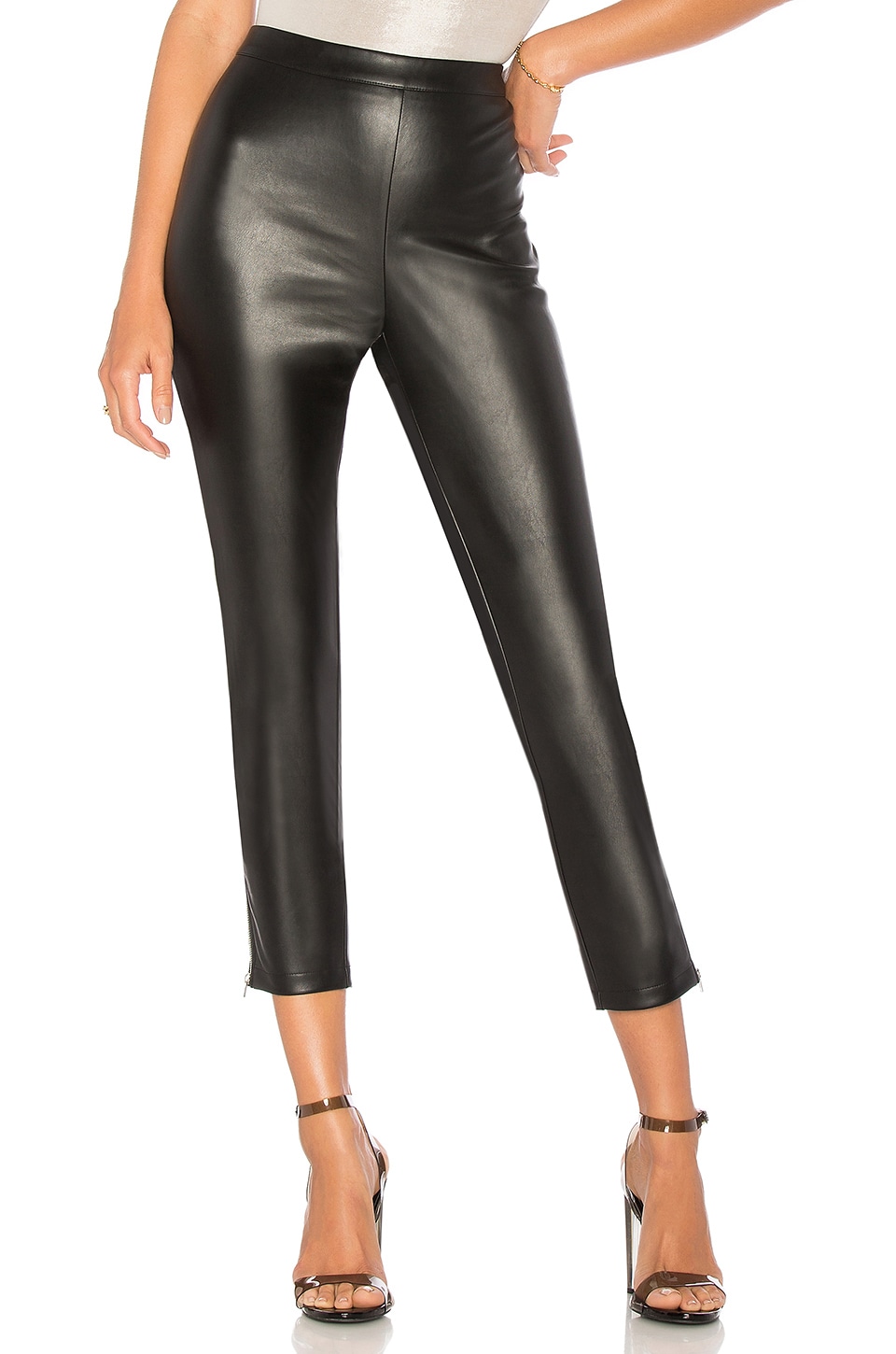 by the way. Nelly Side Zip Faux Leather Pant in Black | REVOLVE Free People Vegan High Rise Long & Lean Pant in Black | REVOLVE