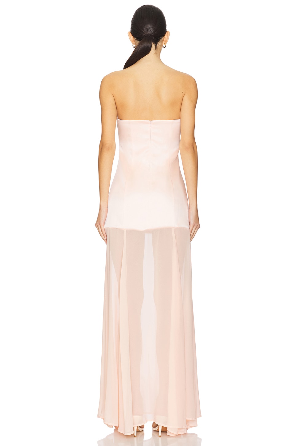 fitted lace wedding dress Jasmine Strapless Corset Dress, Brown / L