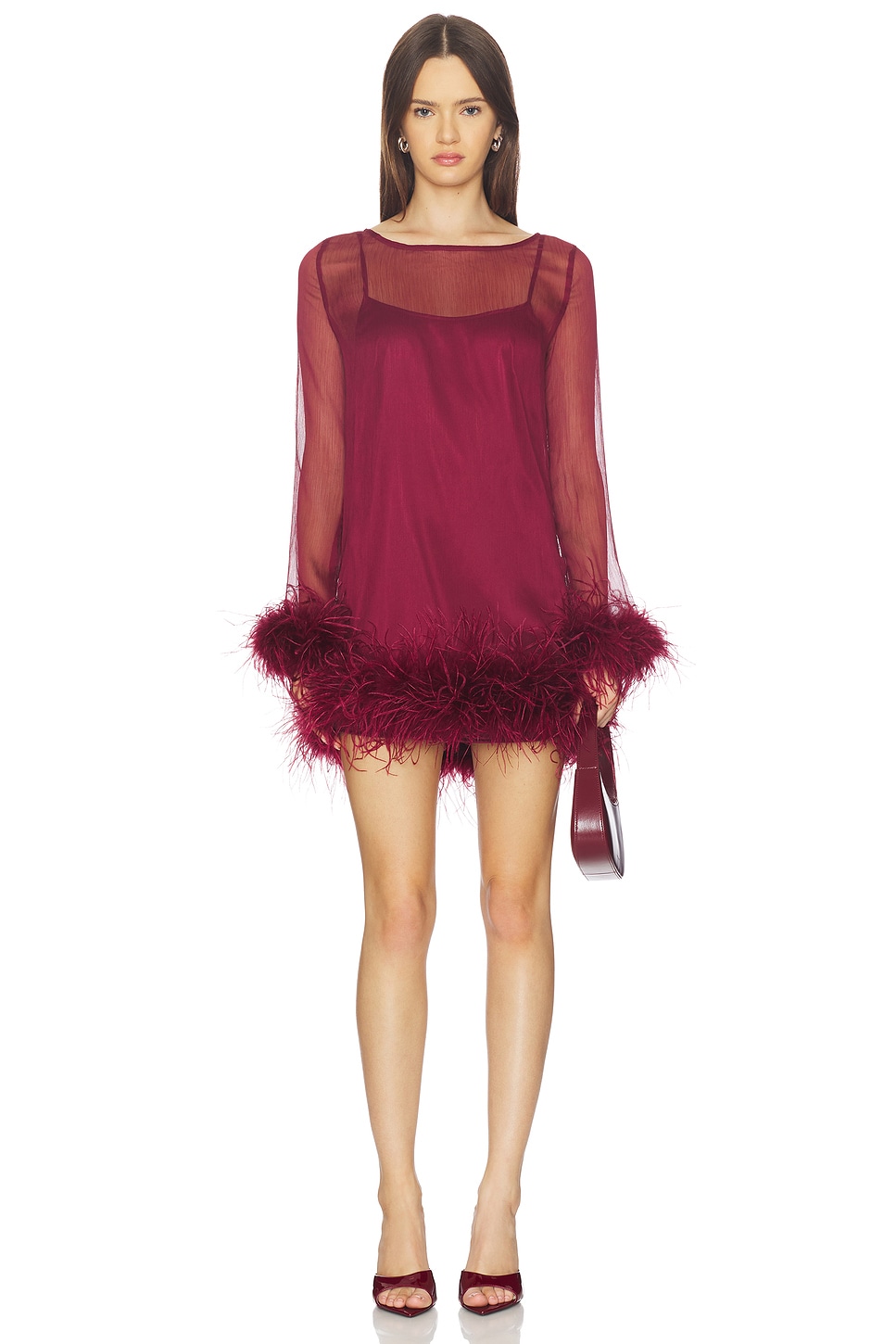 strapless open back dress GEM MINI DRESS main image 0
