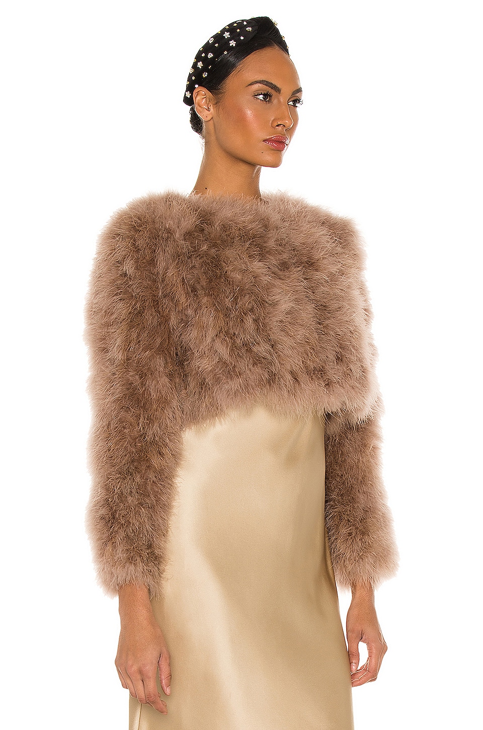 Bubish Manhattan Feather Jacket in Toffee