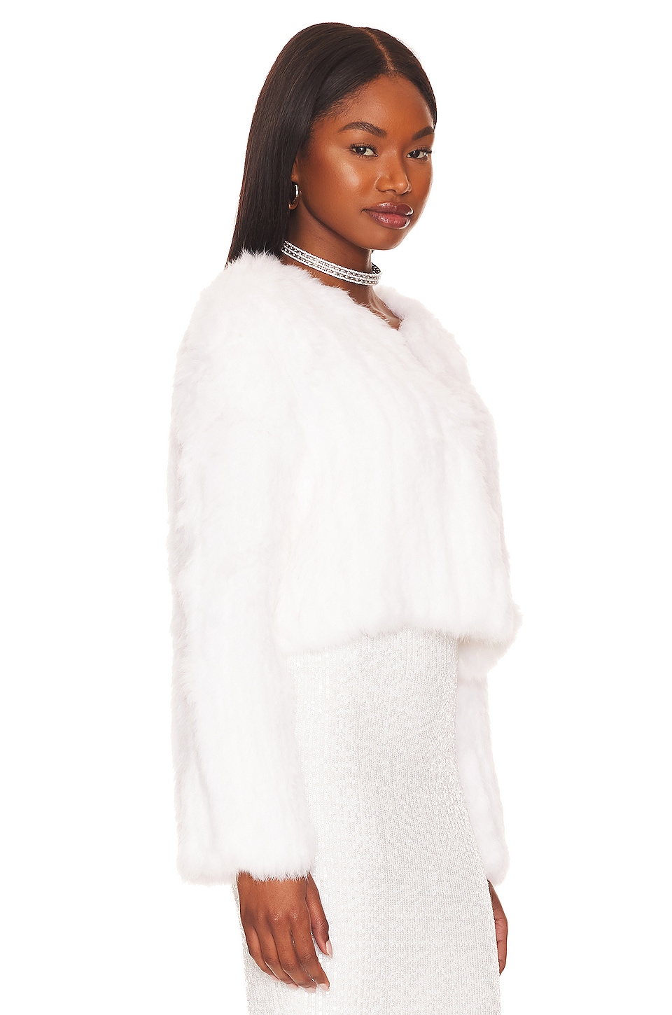 The Lola Crop Flare-White