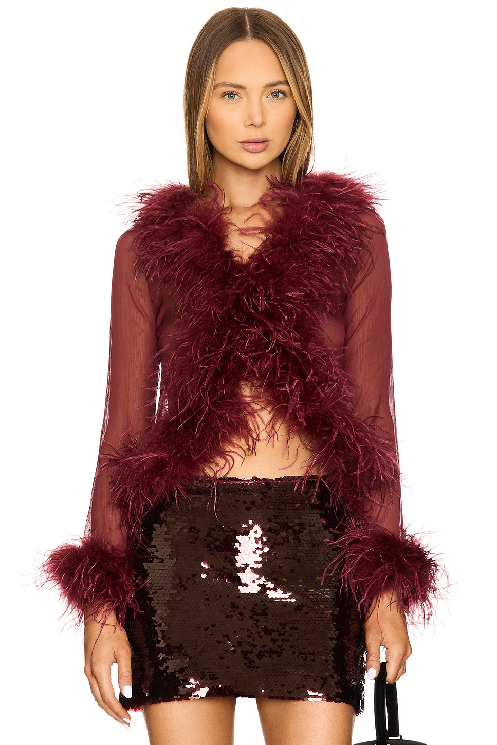 BLUSA DE PLUMAS GIGI
