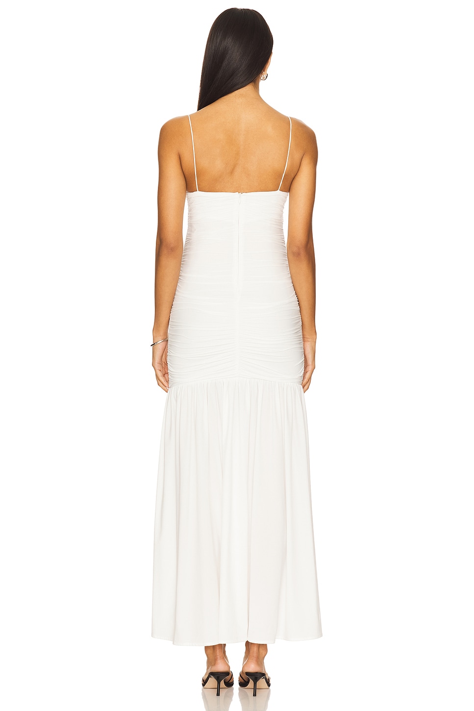 BUMPSUIT Airbruh Shirred Drop Waist Maxi Dress in Ivory | REVOLVE BUMPSUIT Airbruh Shirred Drop Waist Maxi Dress in Ivory | REVOLVE