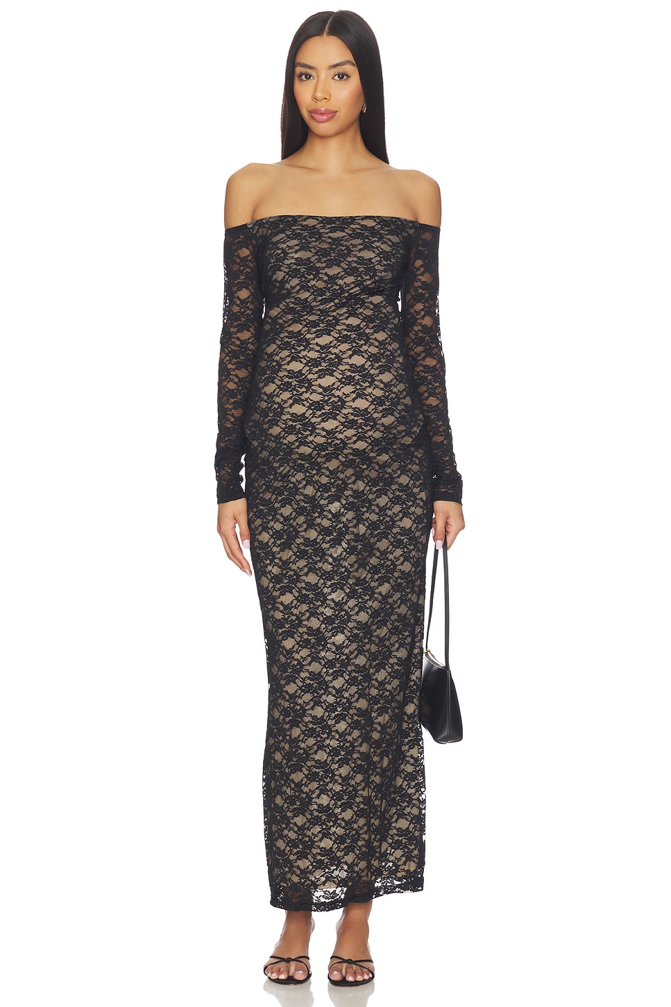 Off The Shoulder Lace Dress - thumbnail 3