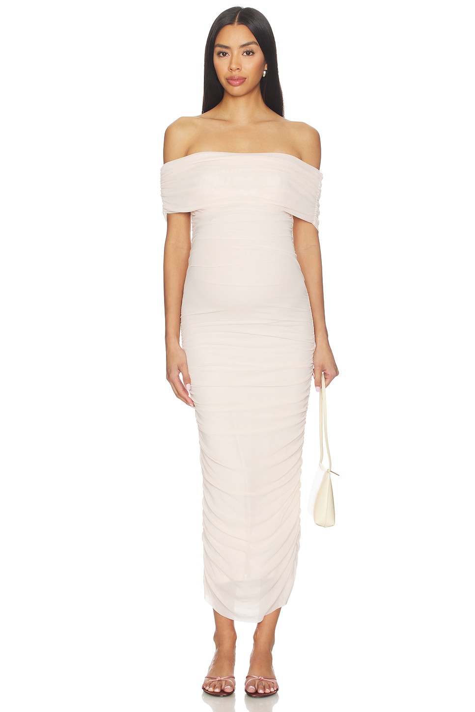 bumpsuit mesh dress Off The Shoulder Mesh Dress