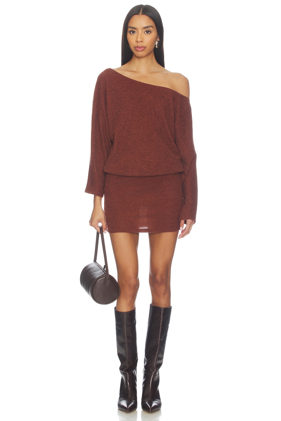 Bella Venice x REVOLVE Izzy Sweater Dress in Brown | REVOLVE Bella Venice x REVOLVE Izzy Sweater Dress in Brown | REVOLVE