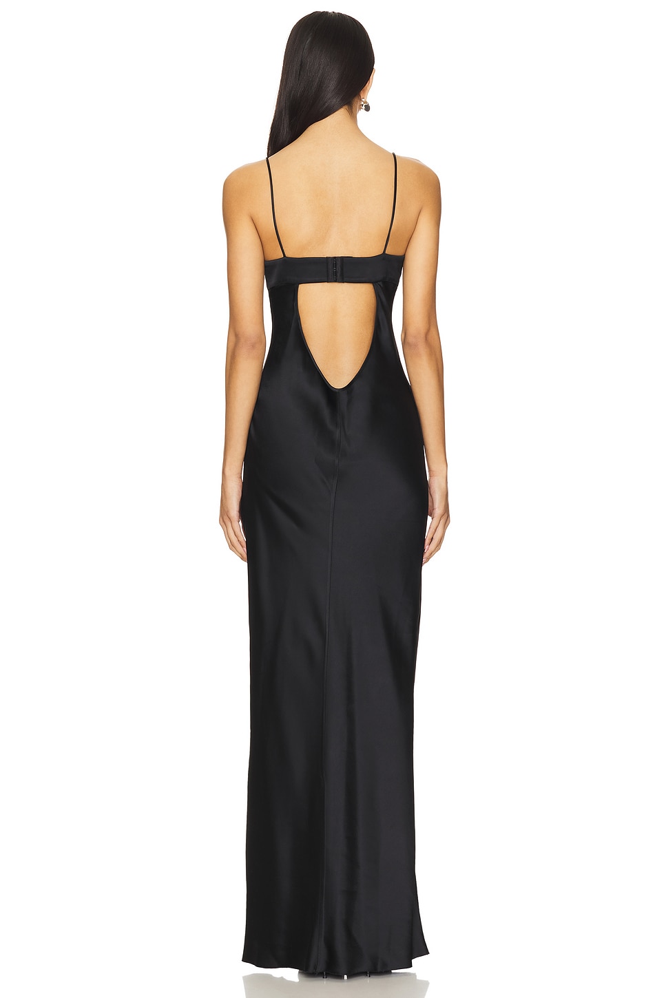 Bevza Square Bra Dress in Black | REVOLVE