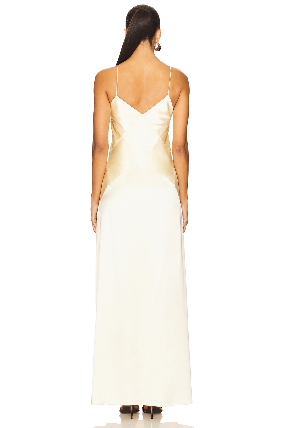 chinese dress ladies Melrose Satin Chiffon Maxi Dress