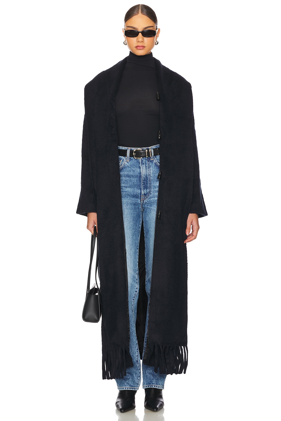 『2年保証』 Bevza Kytytsi Long Coat in Dark Ink Navy | REVOLVE ジャケット・アウター