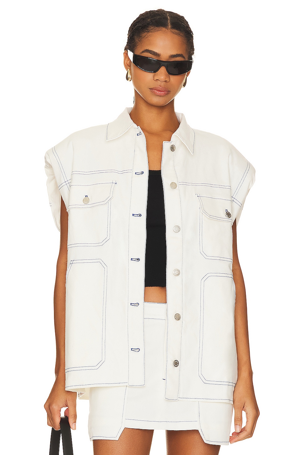 Style & Co Pocketed Denim Vest, Created for Macy's - Macy's