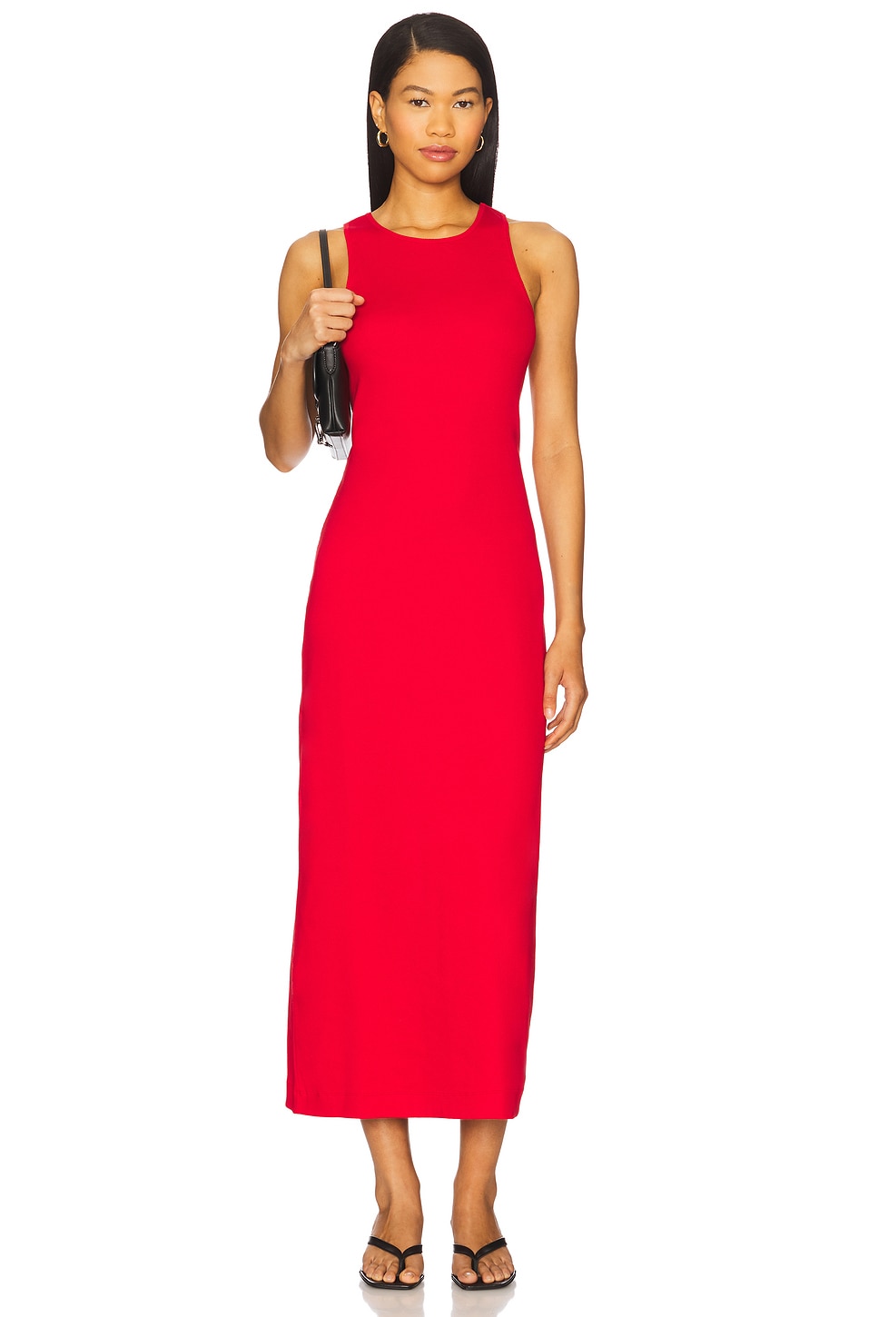 black solid maxi dress Kenny One Shoulder Tiered Maxi Dress Solid Black