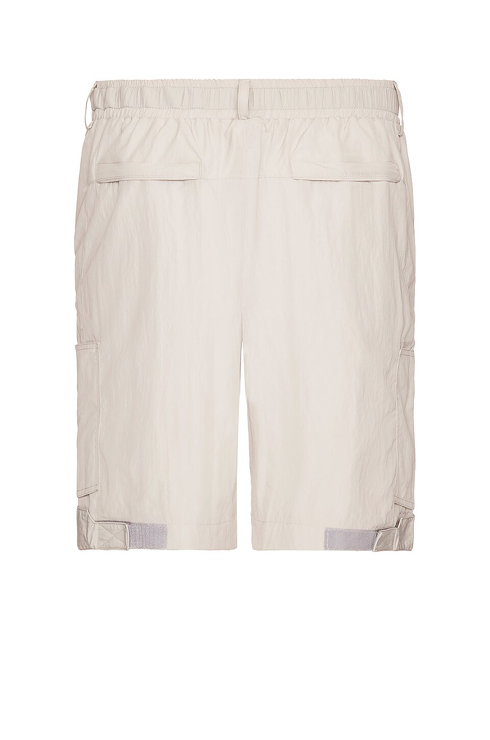 C2H4 Side Pockets Track Shorts in Light Gray