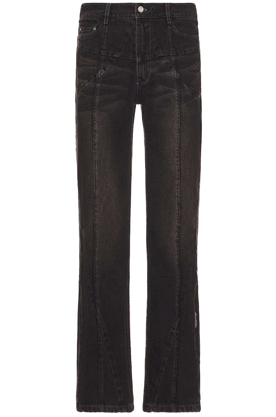 C2H4 Stagger Streamline Arch Jeans en Black