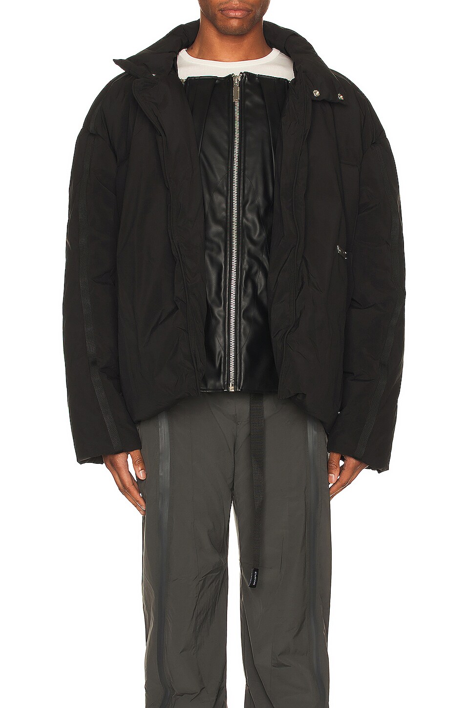 IMP-VHE2HGC BLACK BUTTON-DOWN JACKET main image 0