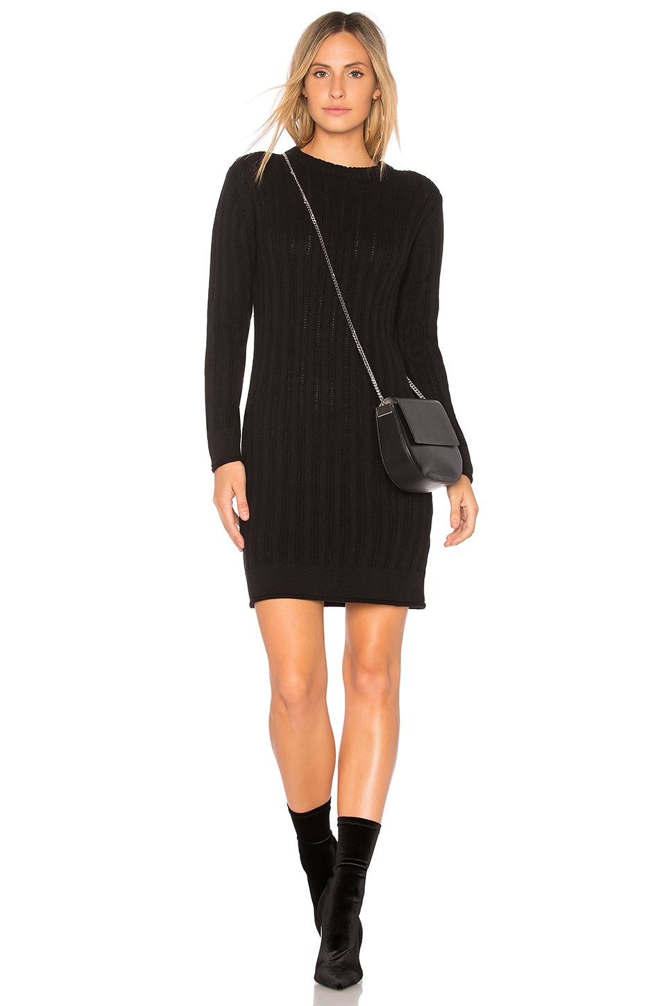 crew neck sweater dress