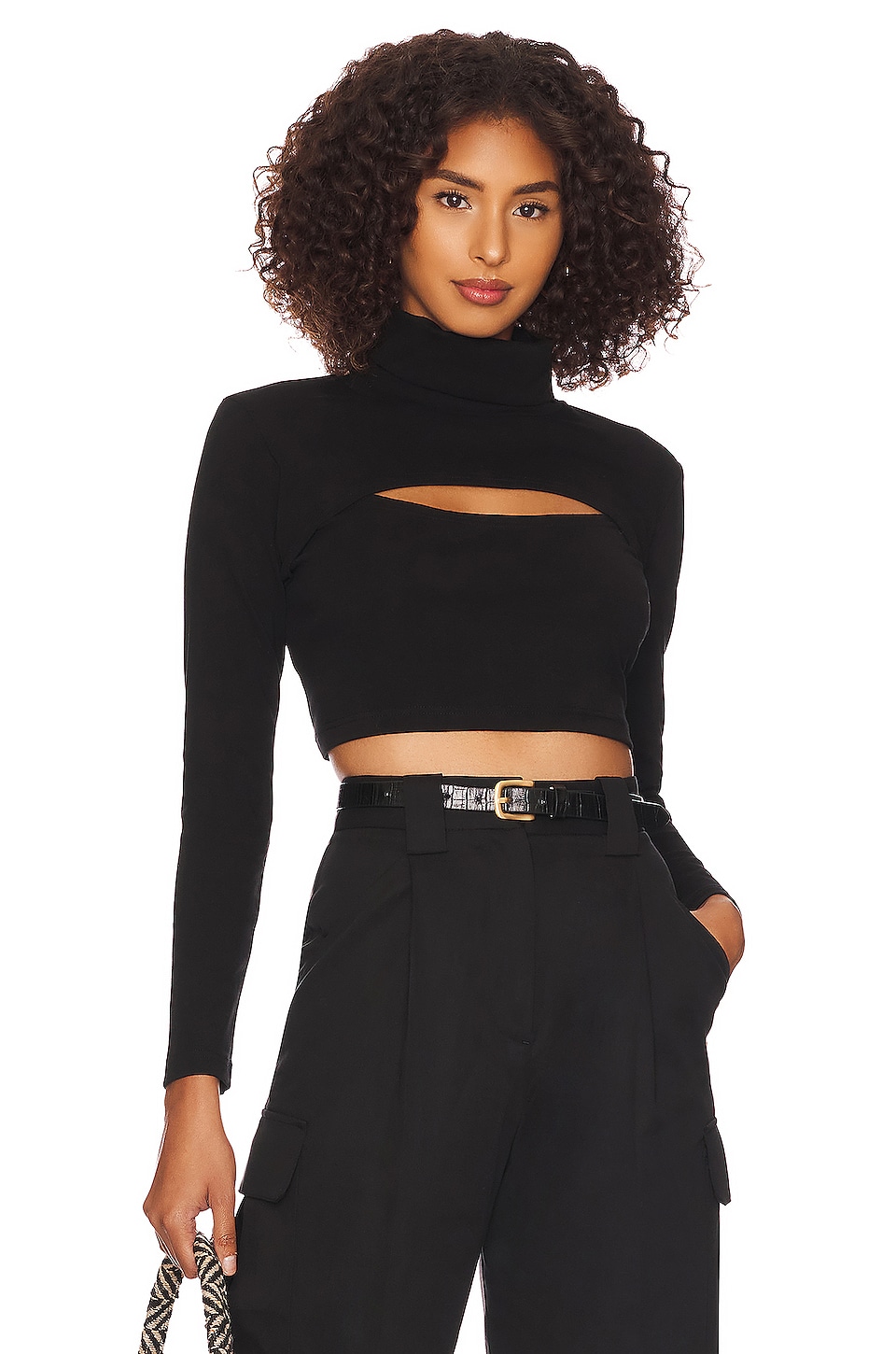 Callahan Celeste Longsleeve Top in Black | REVOLVE