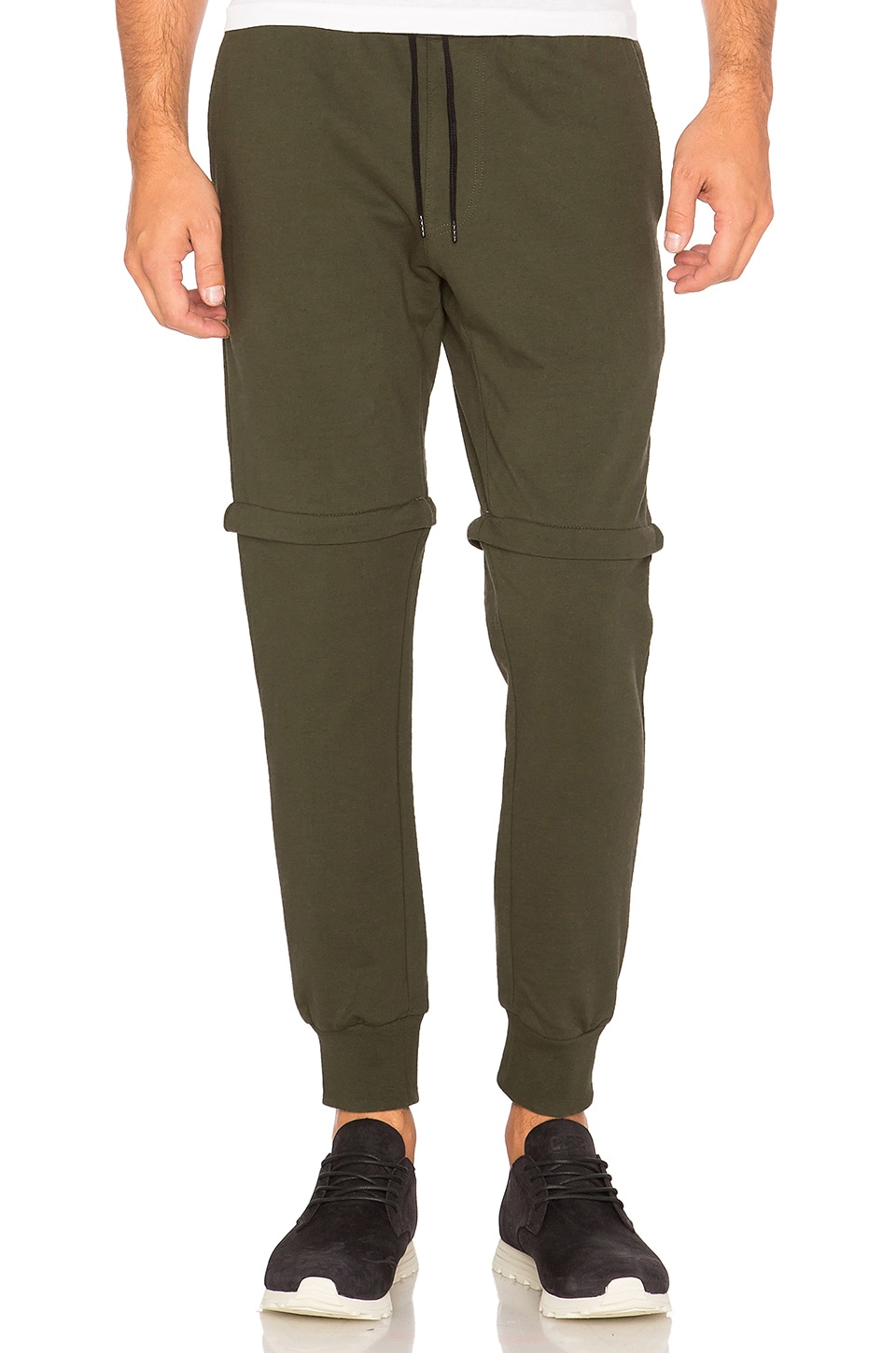 Cahill+ Empire Zip Off Jogger in Tarmac | REVOLVE