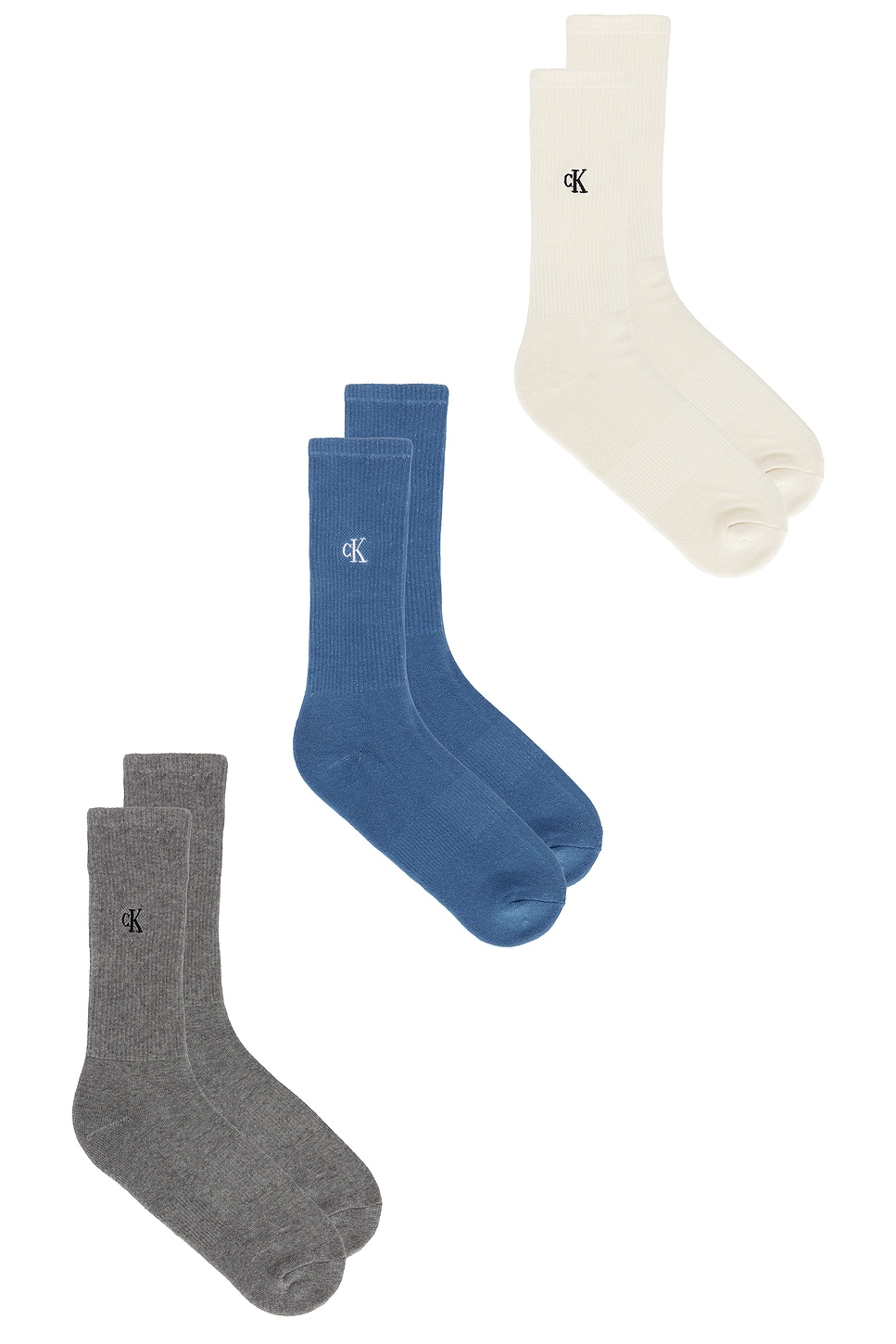 3 Pack Jeans Cushion Crew Socks - Thumbnail 2