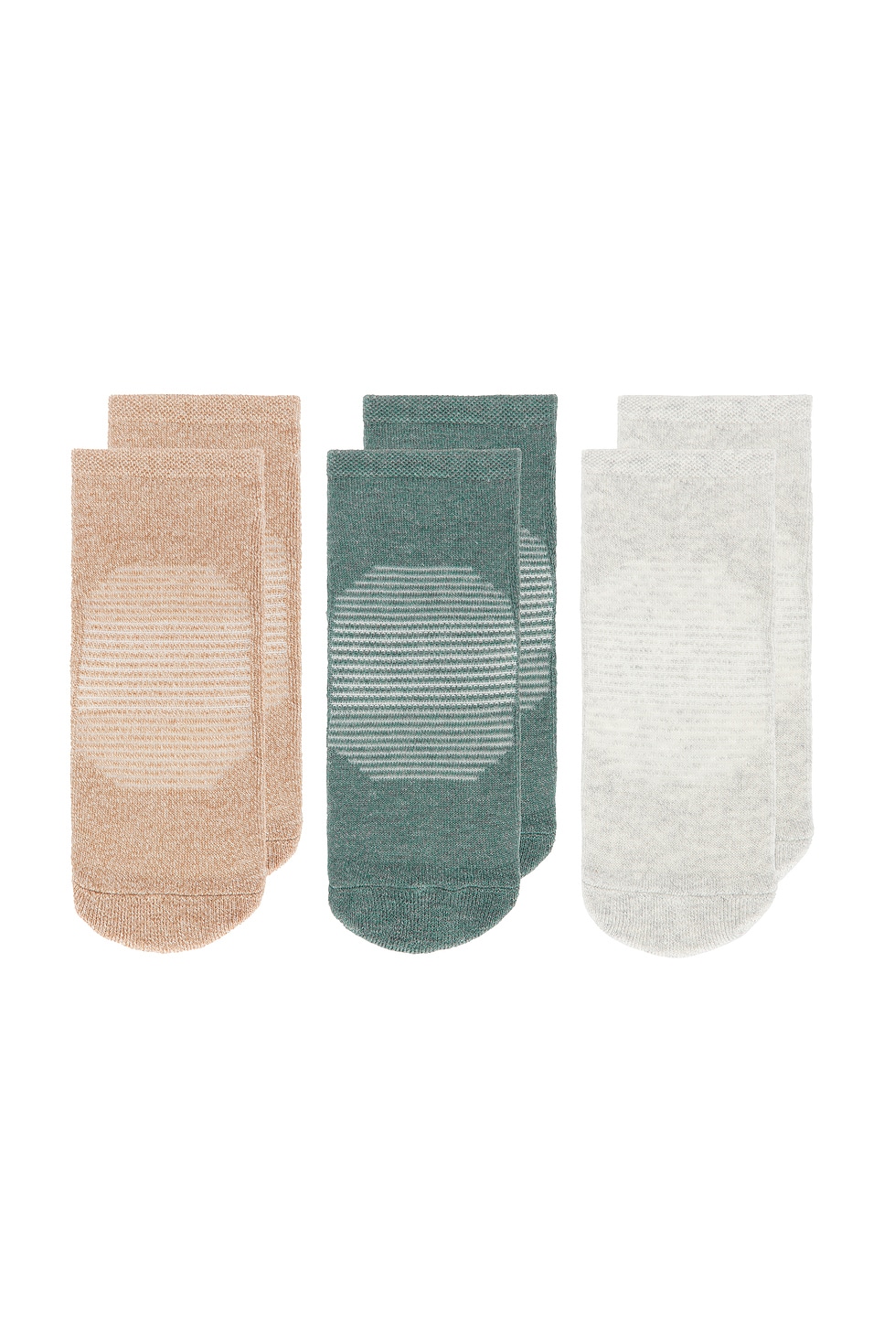 3 Pack Cushion Recycled No Show Socks - Thumbnail 4