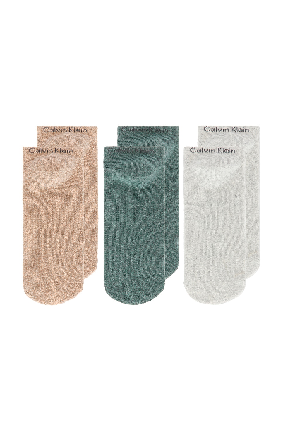 3 Pack Cushion Recycled No Show Socks - Thumbnail 5