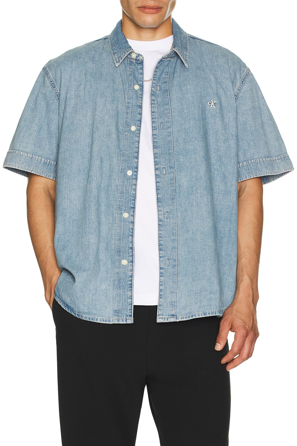 Light Denim Shirt - Thumbnail 4