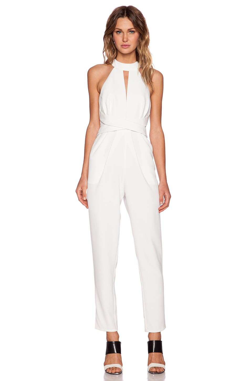 C/MEO Breaking Hearts Jumpsuit in Ivory | REVOLVE