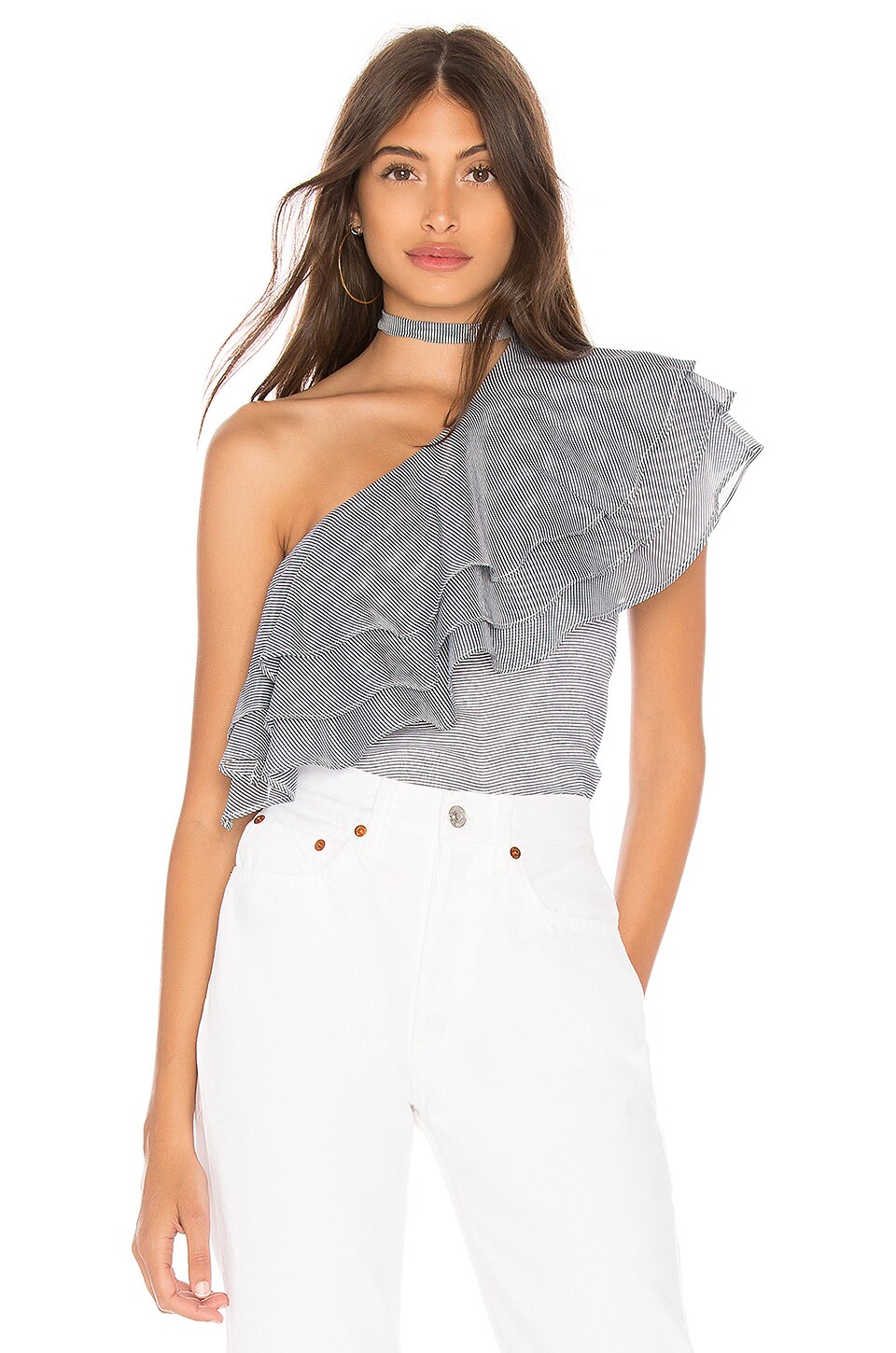 C/MEO Sanctum Top in Ivory Stripe