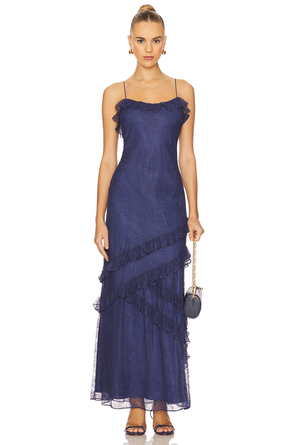 CAMI NYC Elouisa Lace Gown in Harbor | REVOLVE