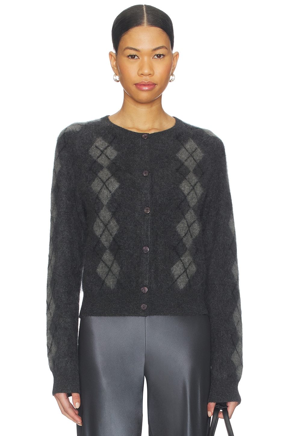 CAMI NYC Dorian Cardigan in Gray Argyle | REVOLVE