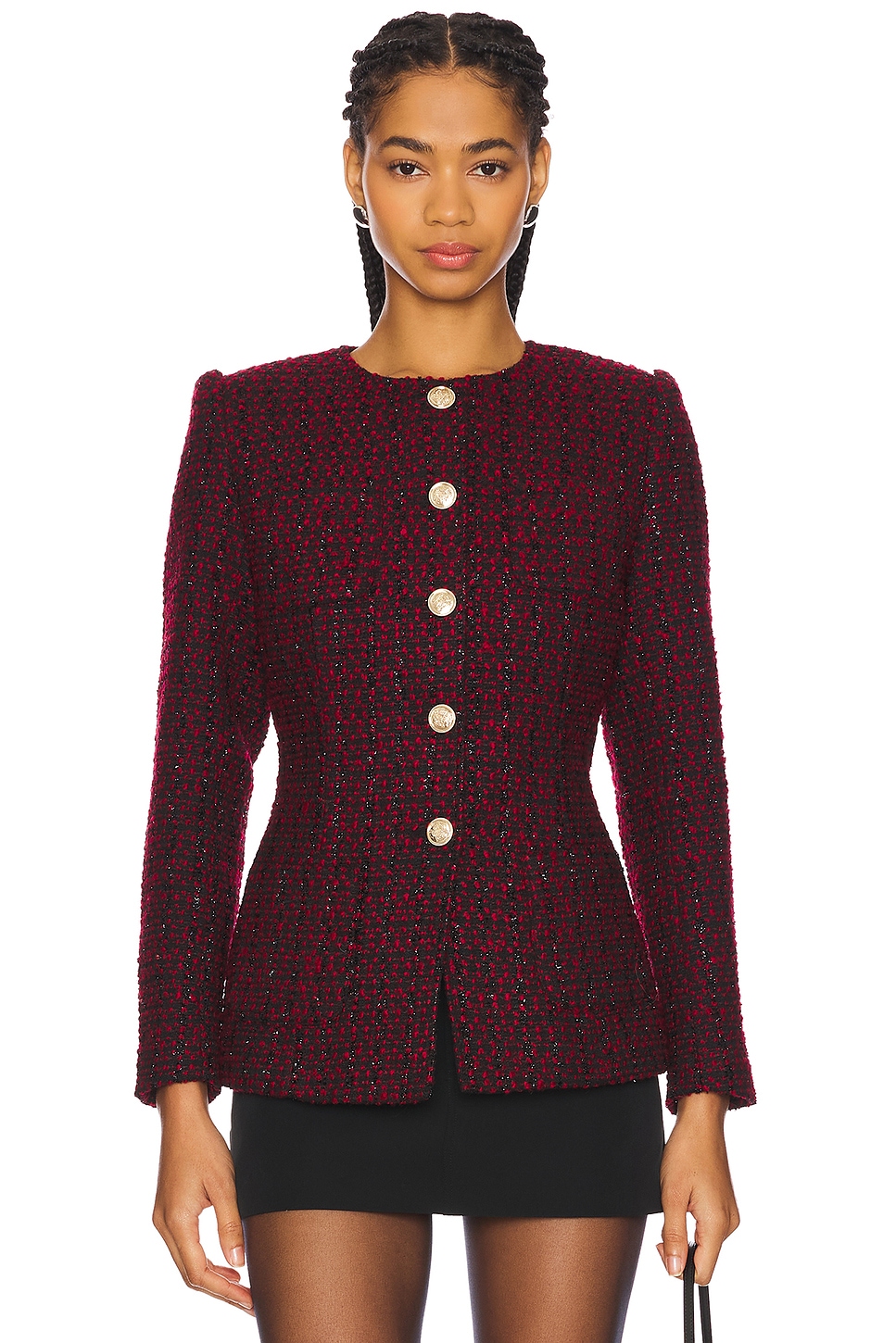 CAMI NYC Wrenley Metallic Jacket in Red Tweed | REVOLVE