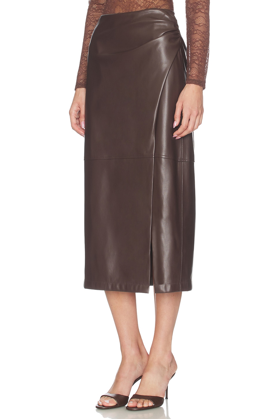 CAMI NYC Lorena Vegan Leather Skirt