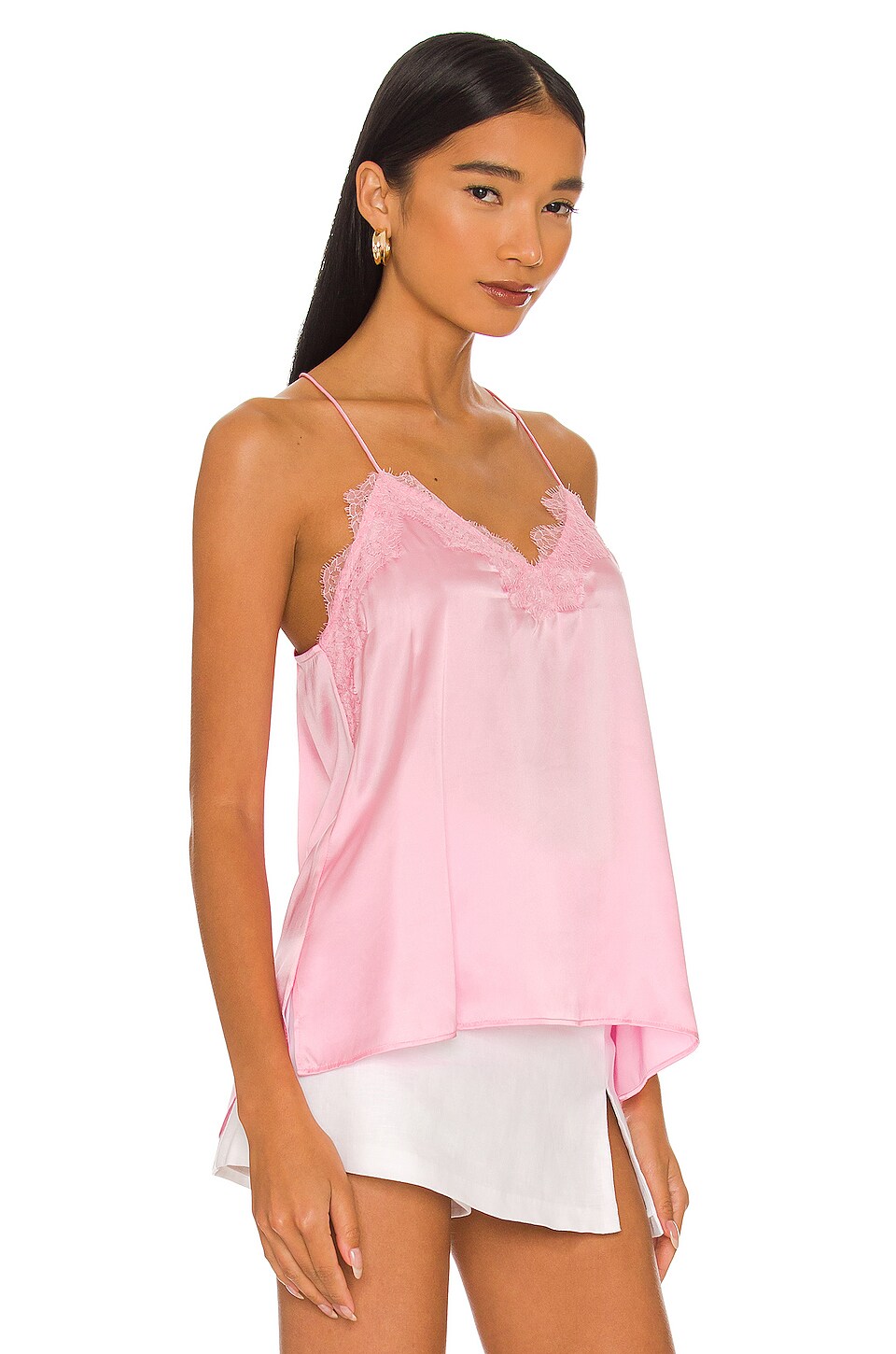 CAMI NYC Racer Charmeuse Cami in Candy