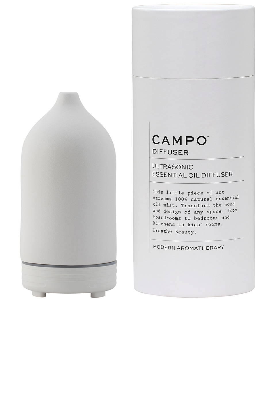 Shop Campo Ceramic Ultrasonic Essential Oil Diffuser In White
