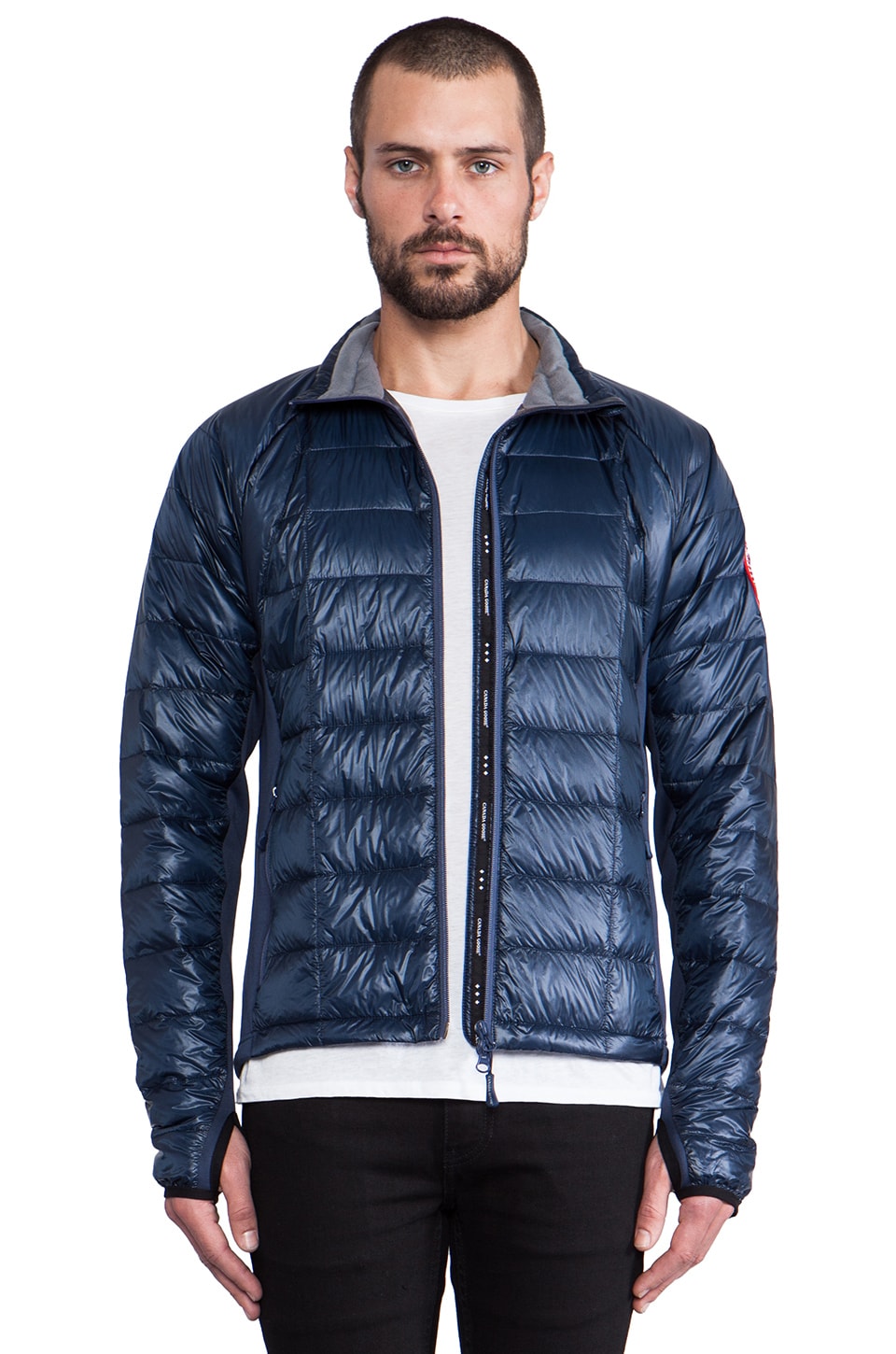 men canada goose hybridge lite vest graphite